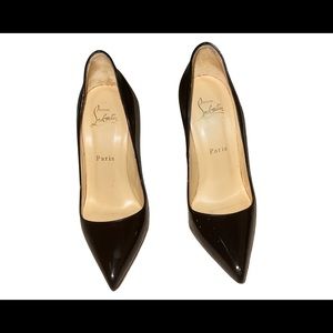 Christian Louboutin Pigalle Follies 100 Black Patent Leather Pump
